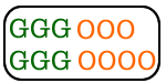 Six Green and Seven Orange